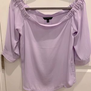 Banana Republic Light Purple Off The Shoulder Blouse - Size XS